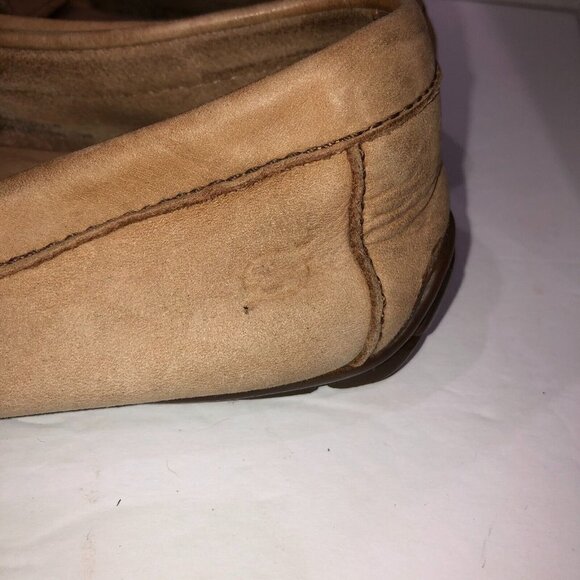 Born Mens Size 8 M Tan Leather Slip On Loafers Driving Shoes Moccasins - Picture 6 of 16